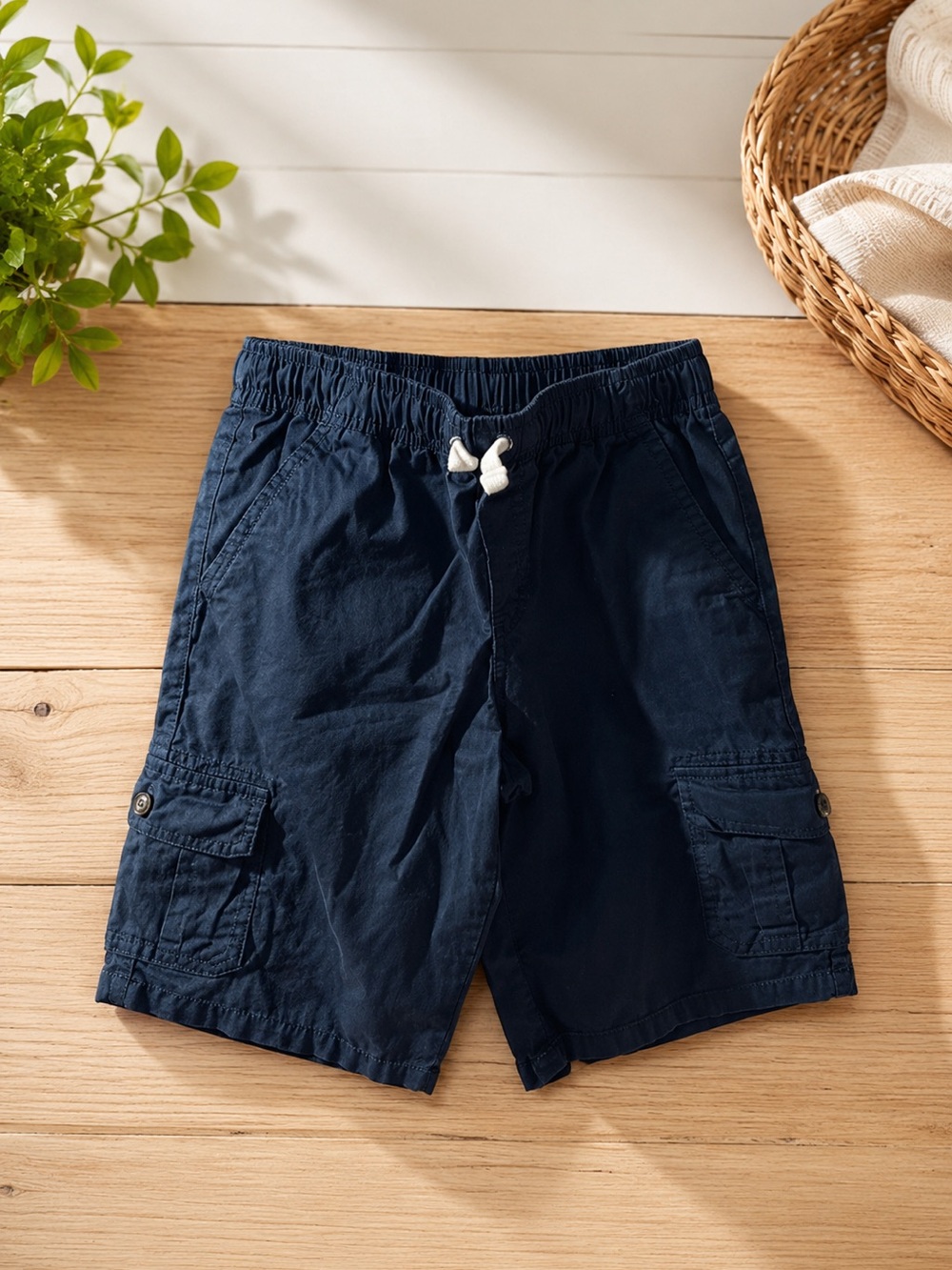 Cat & Jack Navy Cargo Shorts